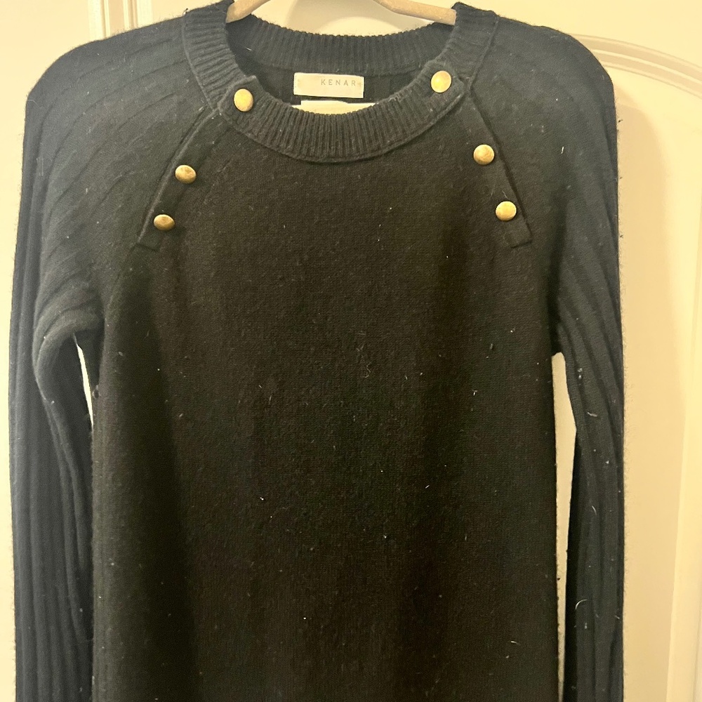 Black Kenar cashmere sweater